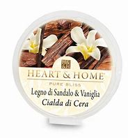 Candela di Soia Profumata - Legno di sandalo e vaniglia- Cialda Heart & Home