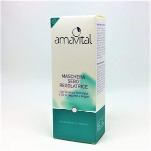 Maschera sebo regolatrice viso Amavital