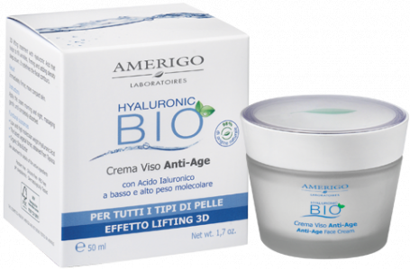 Crema viso anti-age Hyaluronic Bio Amerigo