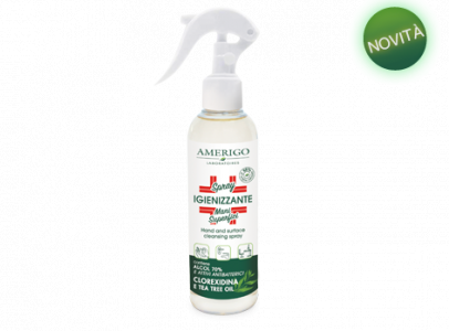 Spray igienizzante mani superfici Amerigo