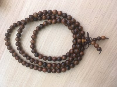 Japa Mala in legno palissandro