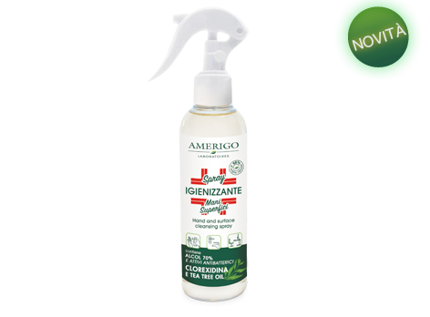 Spray igienizzante mani superfici Amerigo