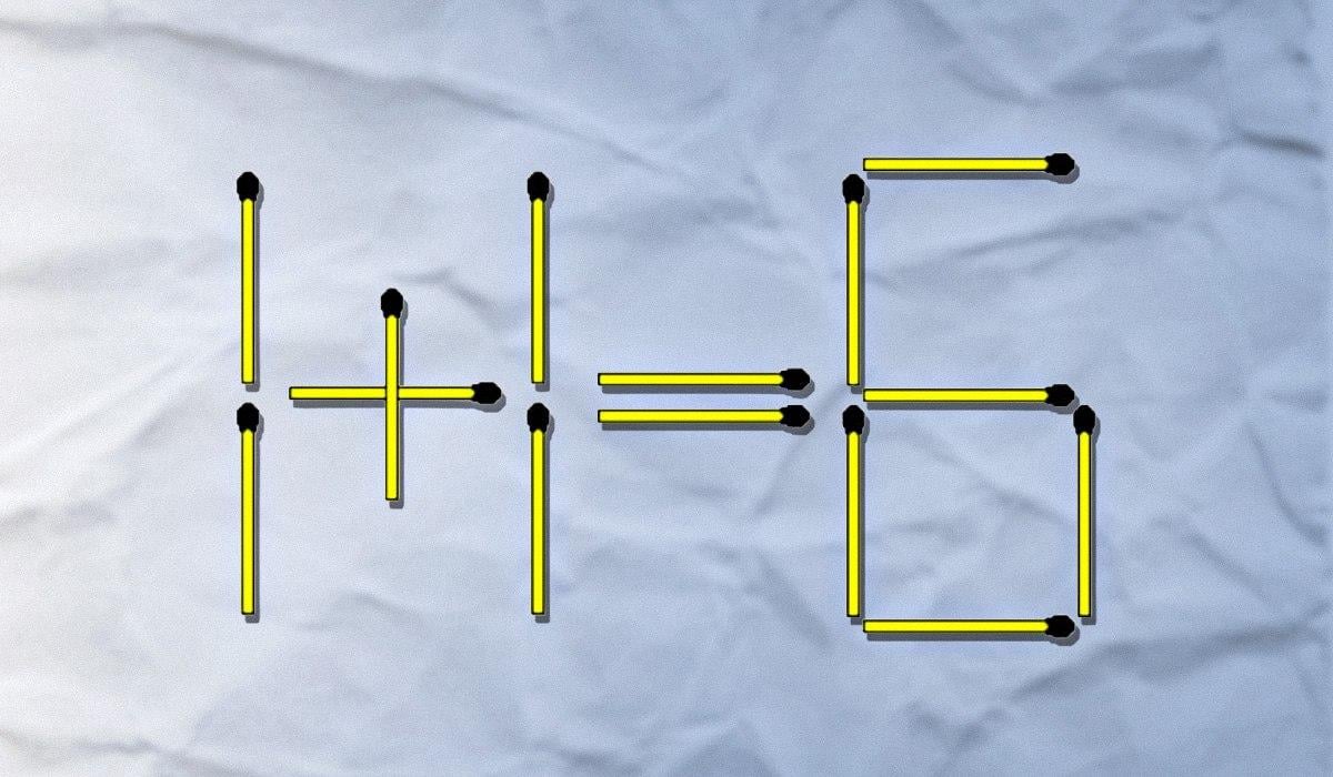 Το ένα σπίρτο πρέπει να πεταχτεί και το άλλο να επανατοποθετηθεί: ένα δύσκολο τεστ IQ