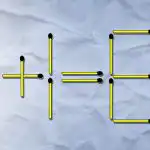 Το ένα σπίρτο πρέπει να πεταχτεί και το άλλο να