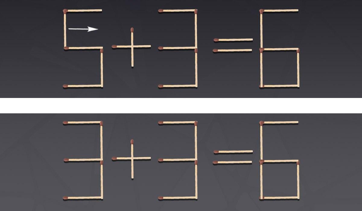 Πολύ δύσκολος γρίφος: πρέπει να μετακινήσετε μόνο ένα σπίρτο.