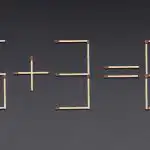 Ένα πολύ δύσκολο παζλ: πρέπει να μετακινήσετε μόνο ένα σπίρτο