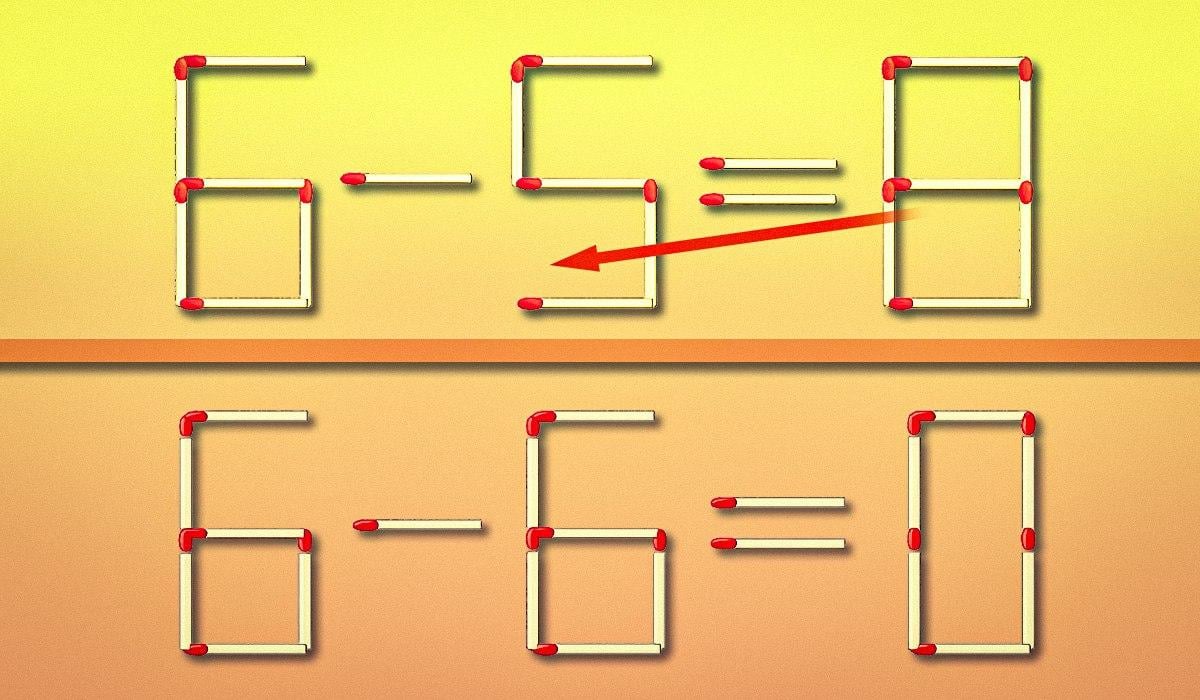 Πρέπει να μετακινήσετε μόνο ένα σπίρτο σε 10 δευτερόλεπτα: ένα τεστ νοημοσύνης
