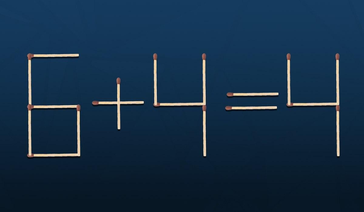 Ποιο σπίρτο πρέπει να μετακινηθεί για να γίνει αληθινή η ισότητα: ένα δύσκολο παζλ