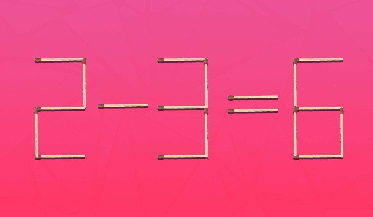 Ποιο σπίρτο είναι σε λάθος μέρος: ένα τεστ IQ σε 8 δευτερόλεπτα